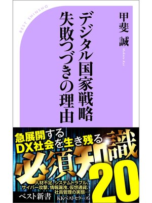 cover image of デジタル国家戦略失敗つづきの理由